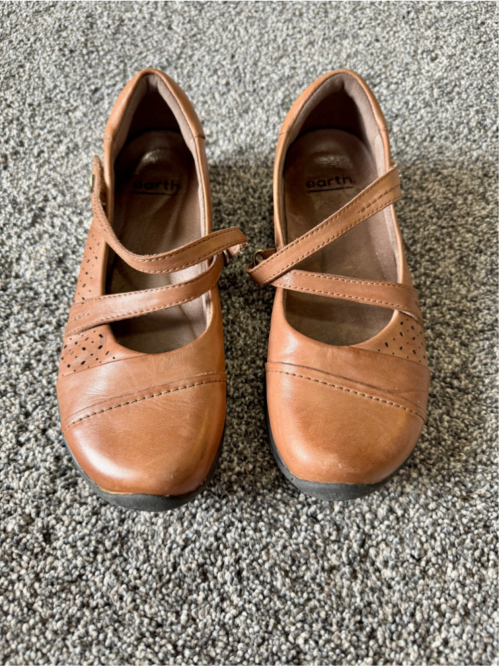 Women's Earth Galilei Almond Multi Calf Leather Mary Jane Size 7.5 - Picture 2 of 12